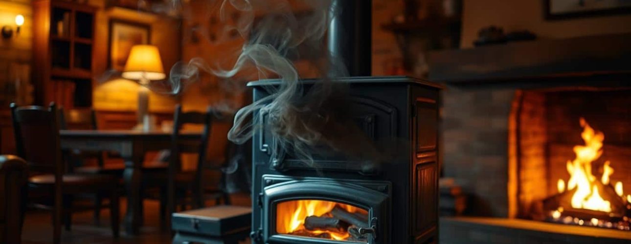 houtkachel stinkt