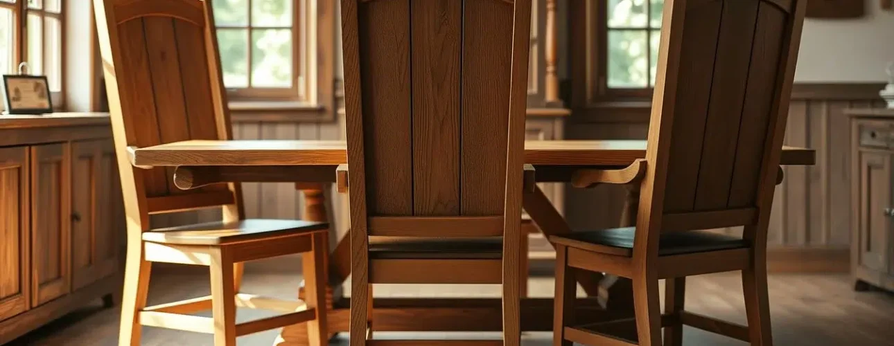 klassieke eiken eetkamerstoelen