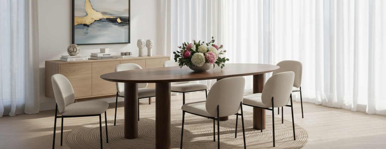 moderne ovale eettafels