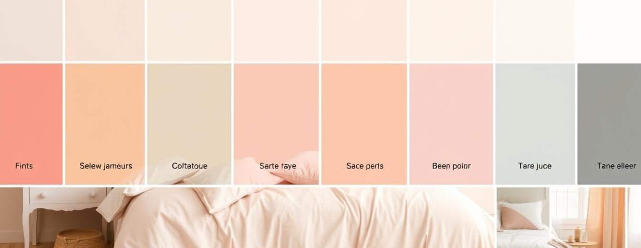 diverse kleuren in een slaapkamer