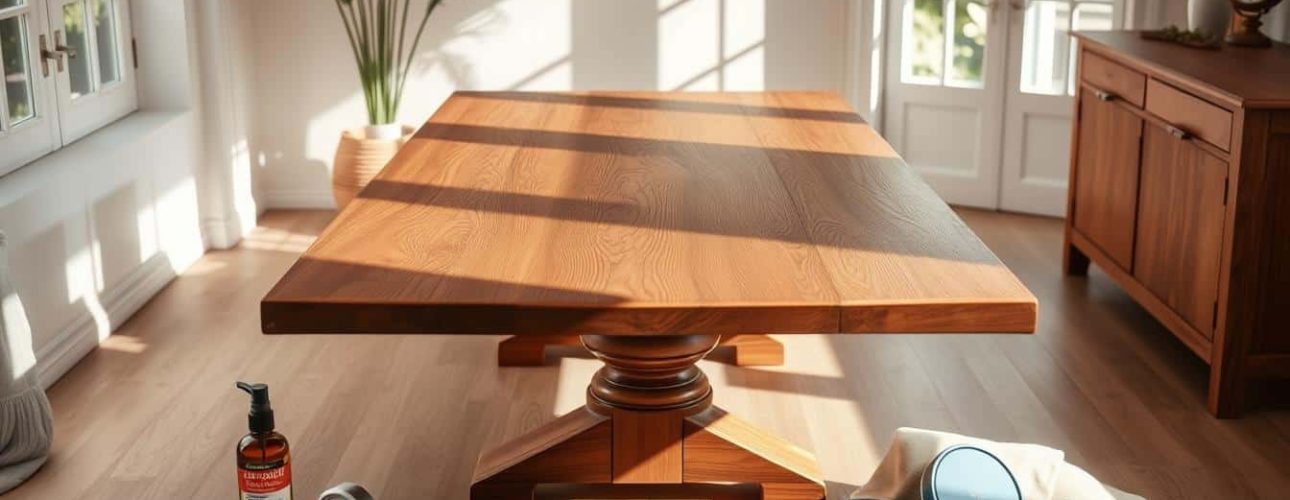 onderhoud houten eettafels