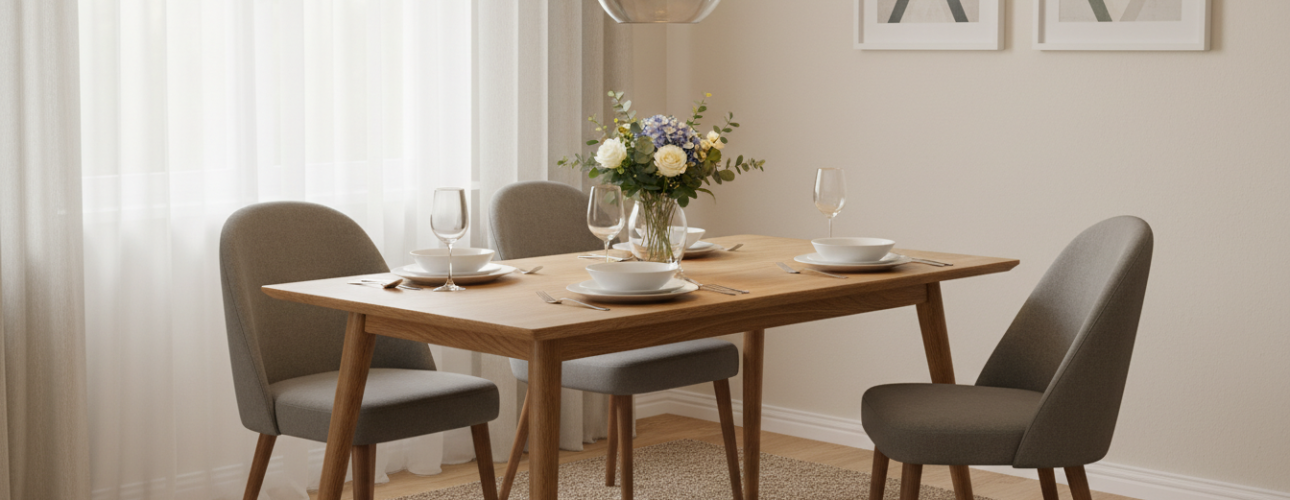 rechthoekige eettafel 4 personen