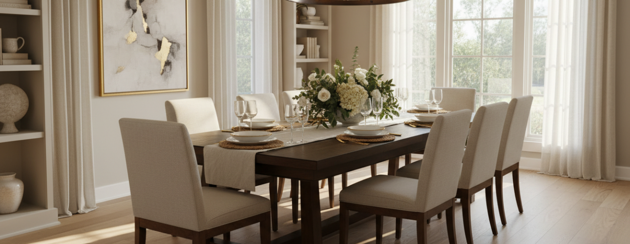 rechthoekige eettafel 8 personen