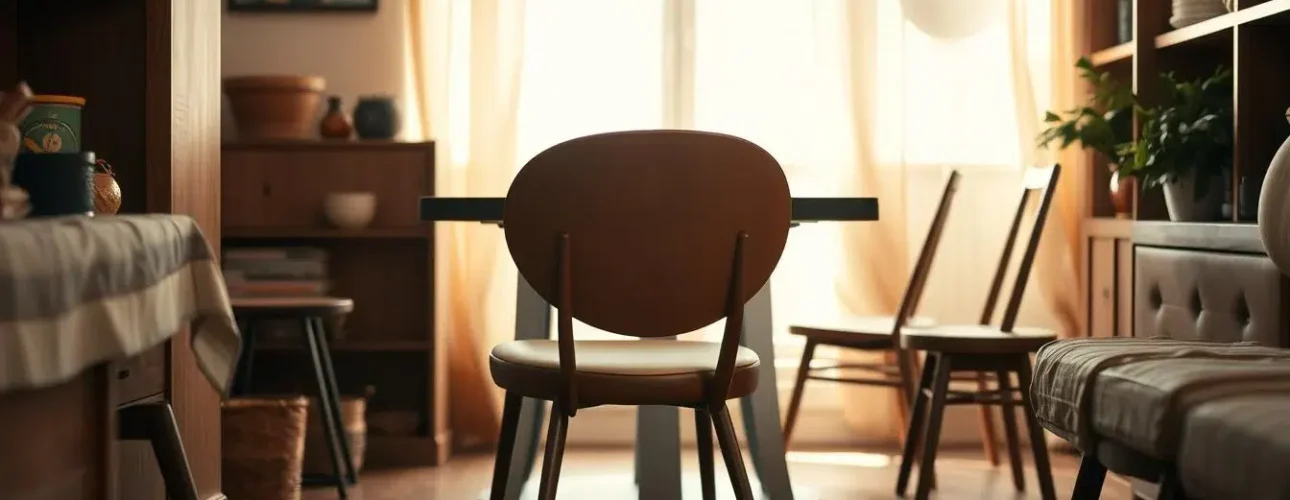 retro eetkamerstoel in interieur