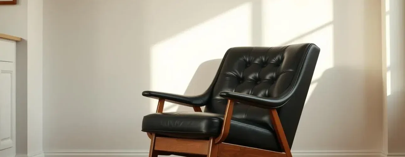 retro eetkamerstoel zwart