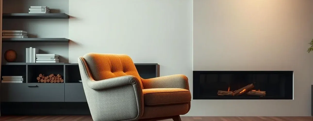 retro eetstoel in modern interieur