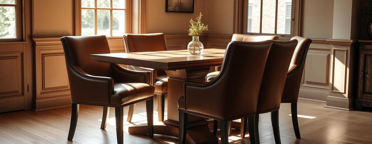 tuigleren eetkamerstoelen