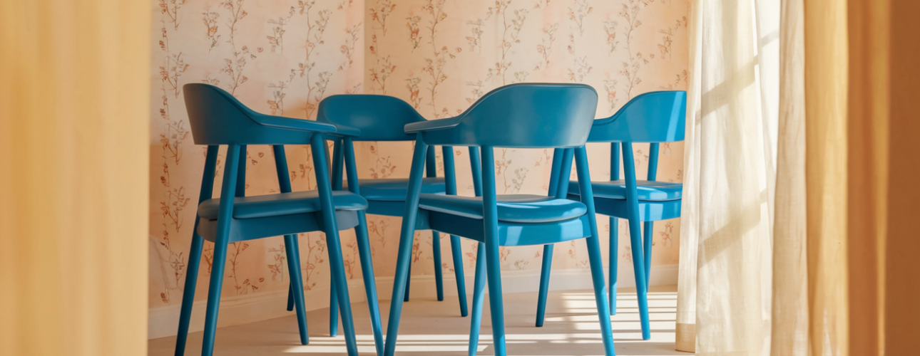 Blauwe eetkamerstoelen kopen