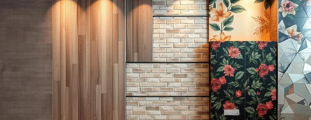 verschillende soorten wandbekleding