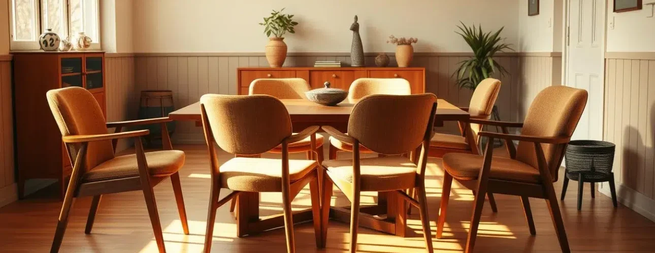 vintage eetkamerstoelen jaren 50