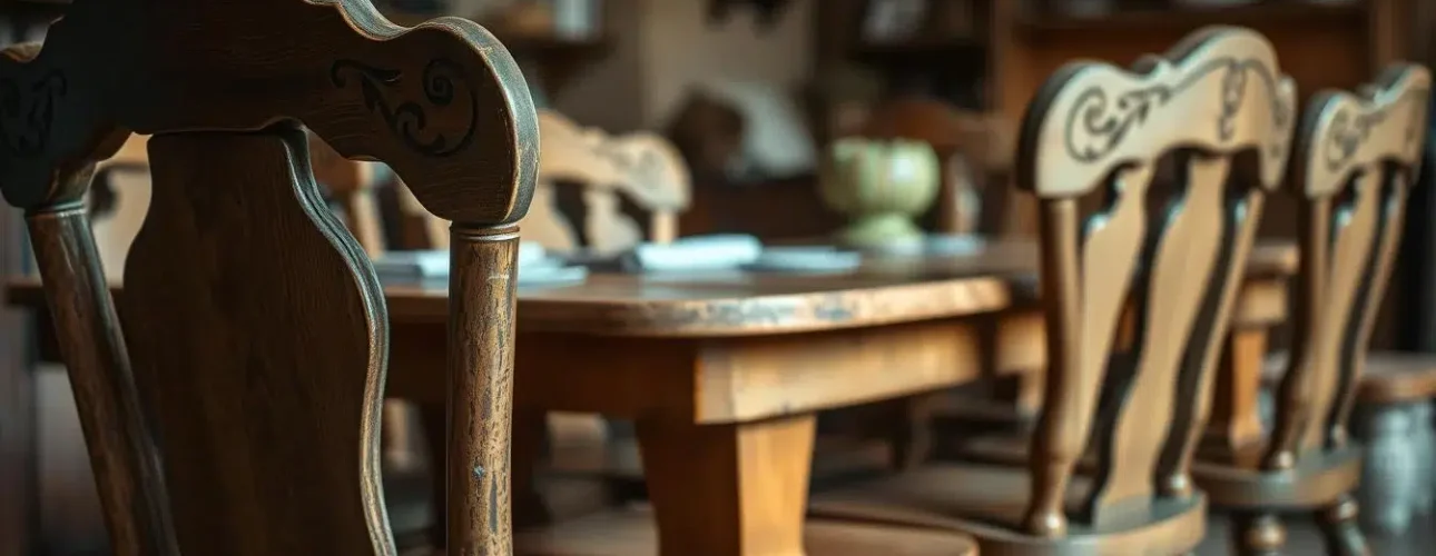 vintage houten stoelen