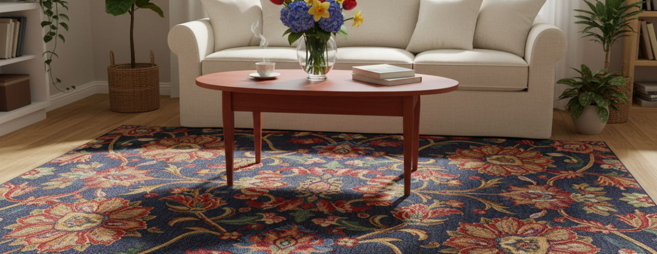 vloerkleden met bloemen