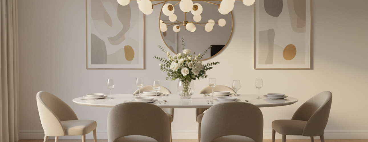 witte ovale eettafels