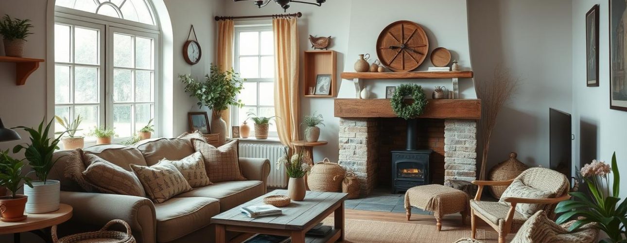 woonkamer in landelijke stijl