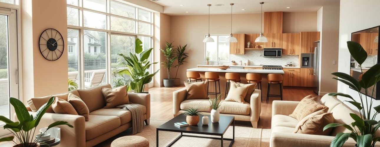 woonkamer met open keuken